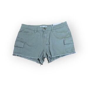 Brand New Mid rise khaki green cargo shorts